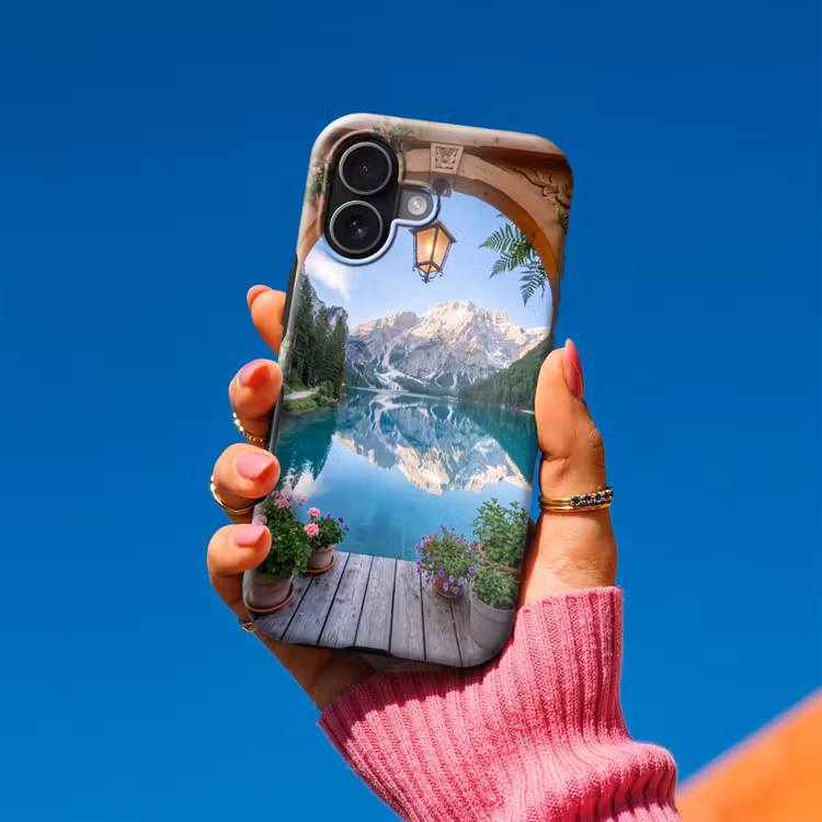 Telefoonhoesje Toughcase - Meer - Bergen - Natuur — 2