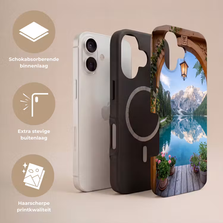 Telefoonhoesje Toughcase - Meer - Bergen - Natuur — 3