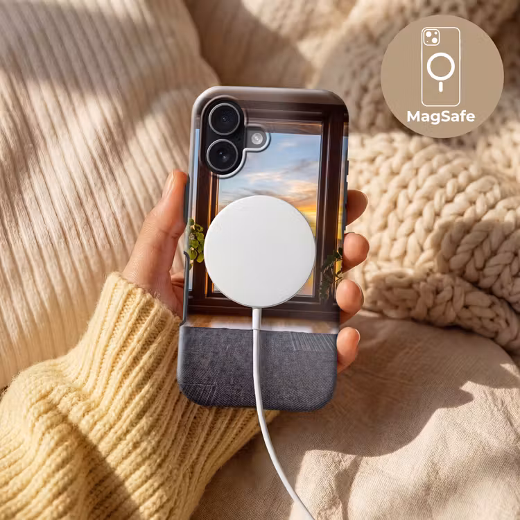 Telefoonhoesje Toughcase - Raam - Meer - Natuur — 8