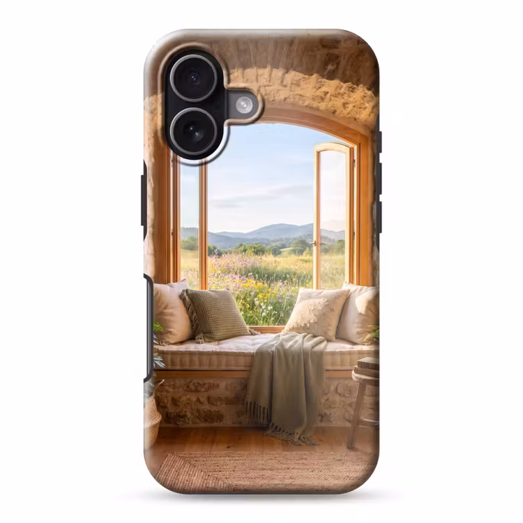 Telefoonhoesje Toughcase - Vensterbank - Uitzicht - Natuur — 1