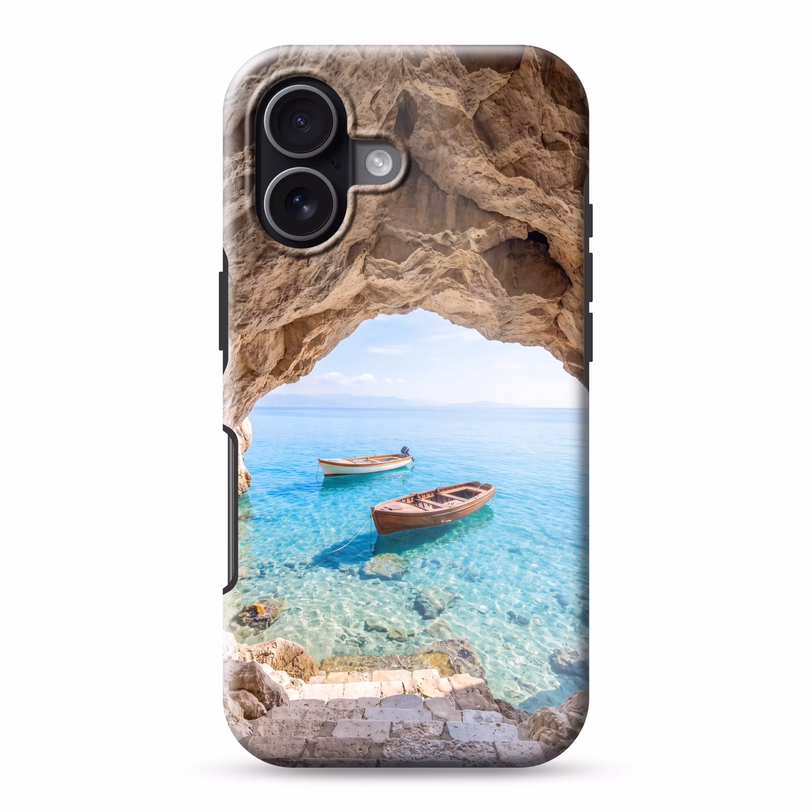 Telefoonhoesje Toughcase - Grot - Zee - Boten — 1