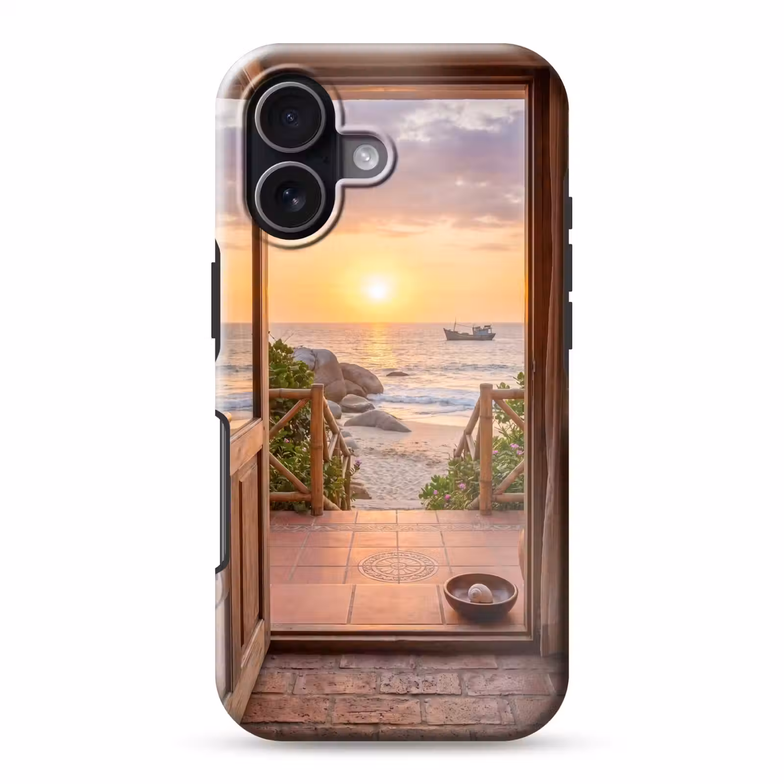 Telefoonhoesje Toughcase - Strand - Zonsondergang - Natuur — 1