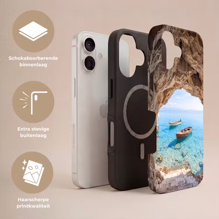 Telefoonhoesje Toughcase - Grot - Zee - Boten — 3