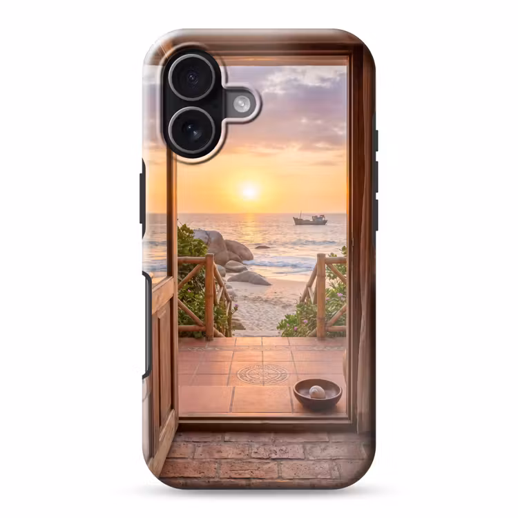 Telefoonhoesje Toughcase - Strand - Zonsondergang - Natuur — 1
