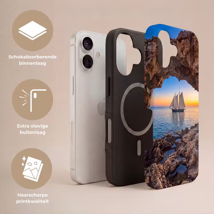 Telefoonhoesje Toughcase - Zeilboot - Zonsondergang - Zee — 3