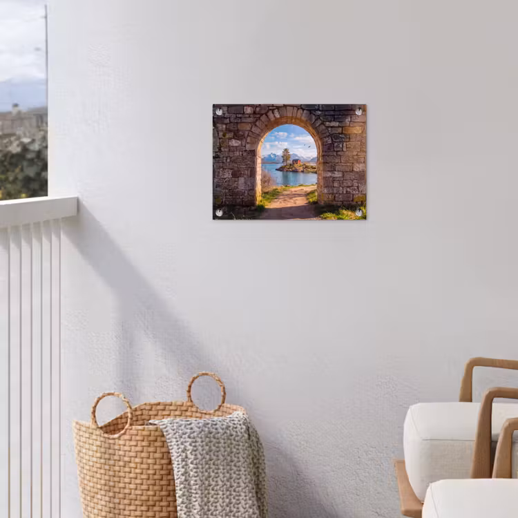 Tuinposter - Huis - Meer - Bergen — 3