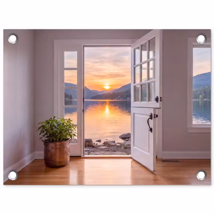 Tuinposter - Meer - Zonsondergang - Natuur — 1