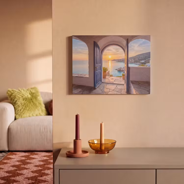 Akoestisch schilderij - Open deur - Zee — 2
