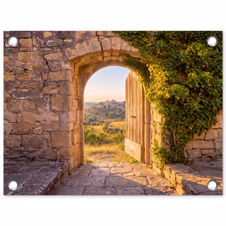 Tuinposter - Architectuur - Landschap - Zonlicht — 1