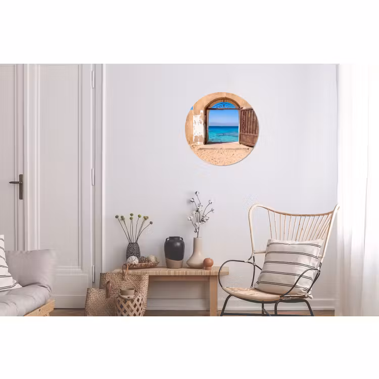 Muurcirkel aluminium - Poort - Zee - Natuur — 2