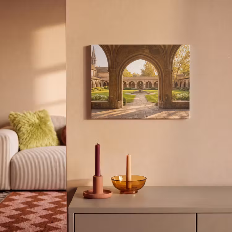 Akoestisch schilderij - Architectuur - Tuin - Fontein — 2