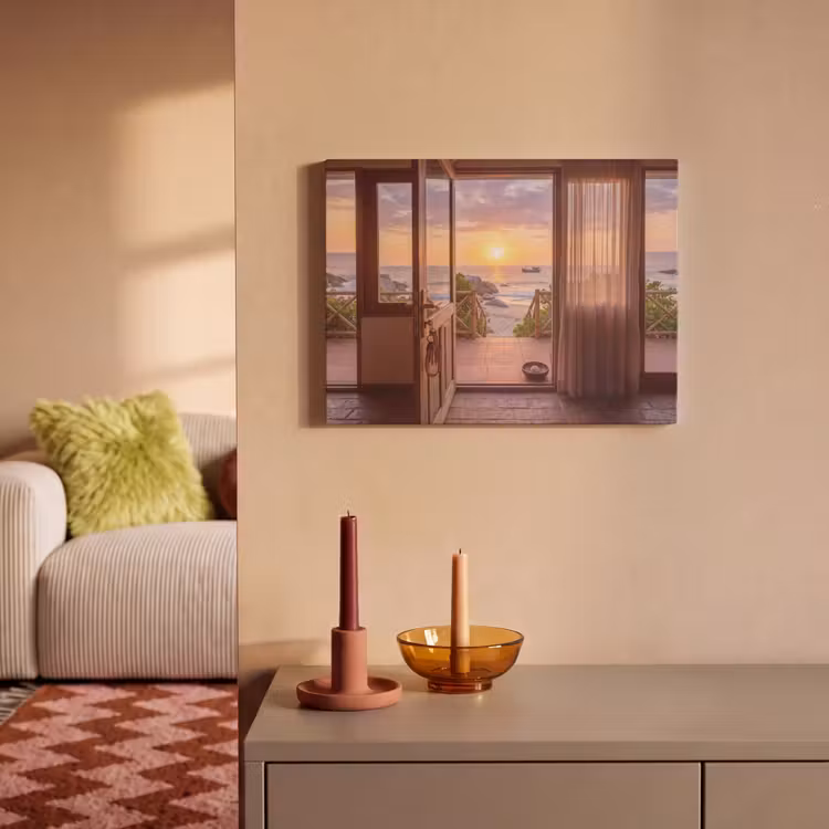Akoestisch schilderij - Strand - Zonsondergang - Natuur — 2