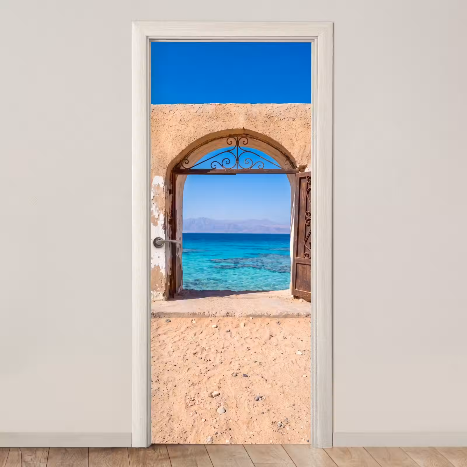 Deursticker - Poort - Zee - Natuur — 1