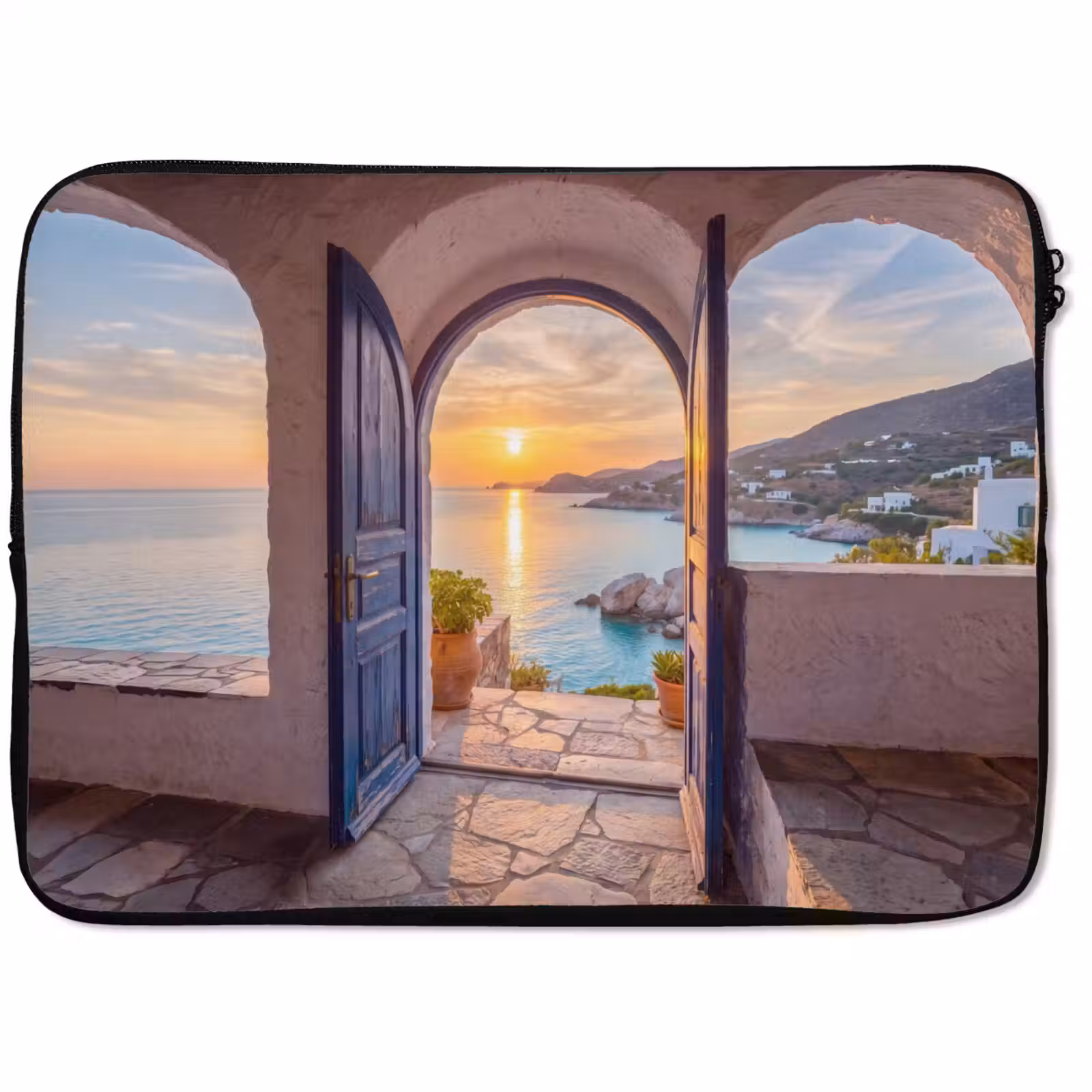 Laptophoes Open deur - Zee — 1