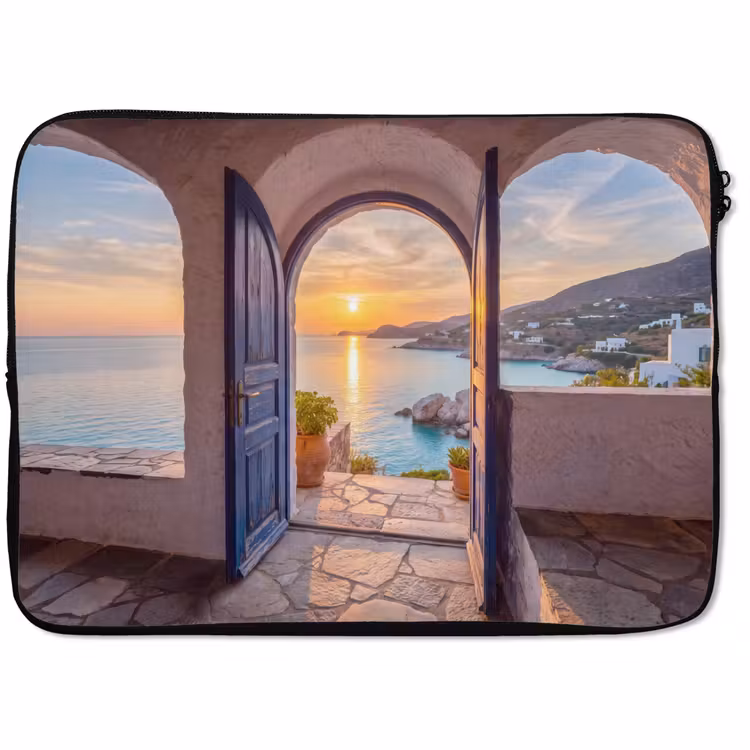 Laptophoes Open deur - Zee — 1