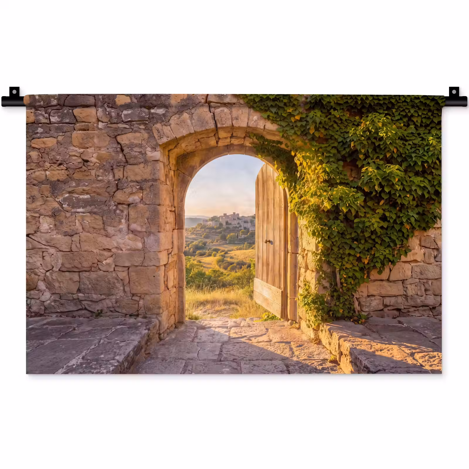 Wandkleed - Architectuur - Landschap - Zonlicht — 1