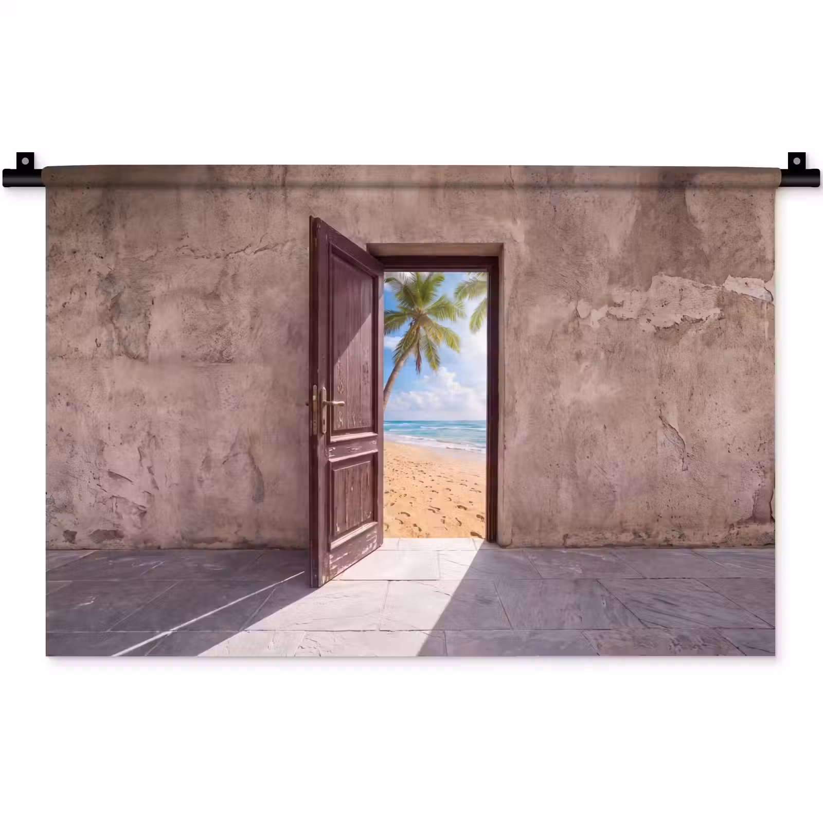 Wandkleed - Deur - Zee - Zomer — 1