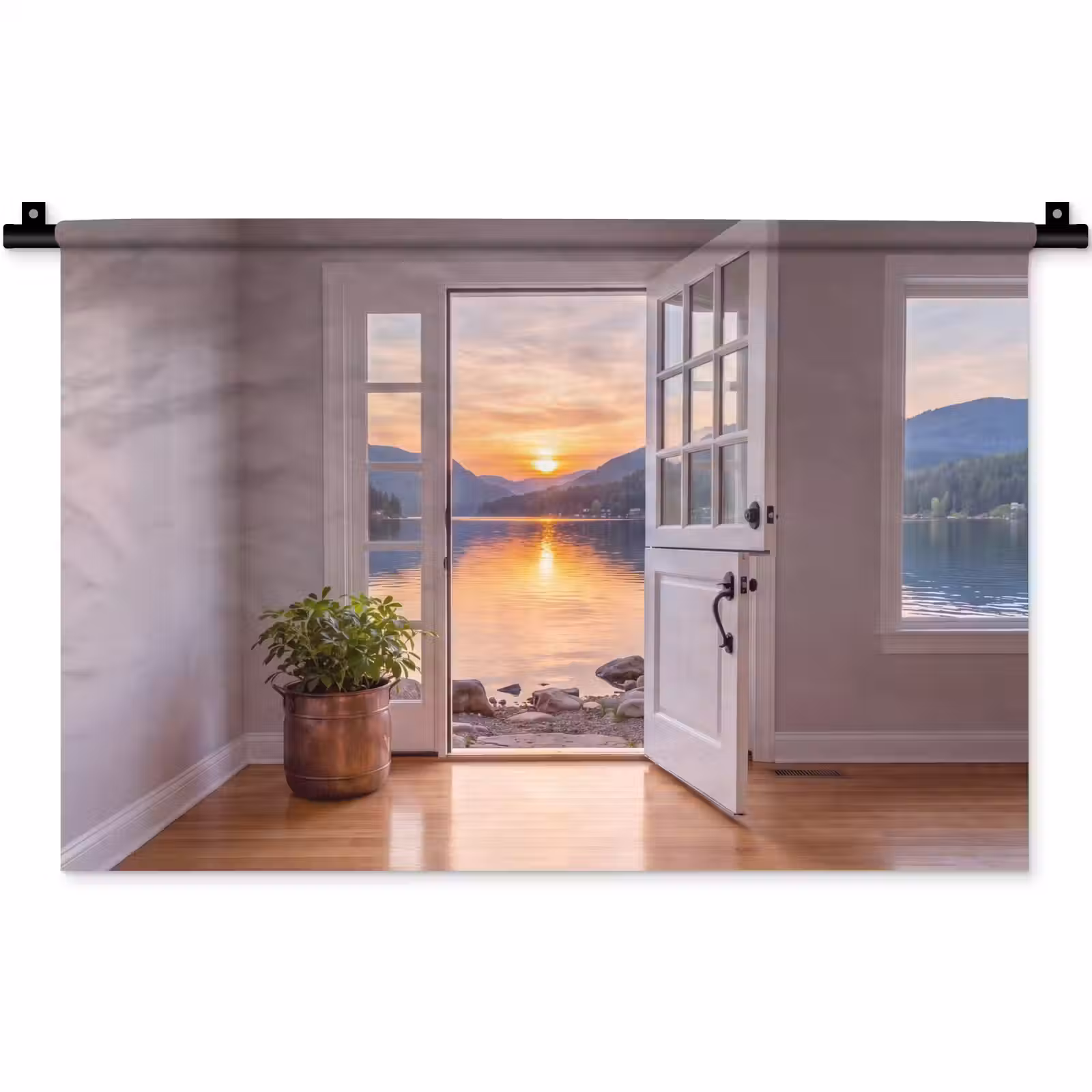 Wandkleed - Meer - Zonsondergang - Natuur — 1