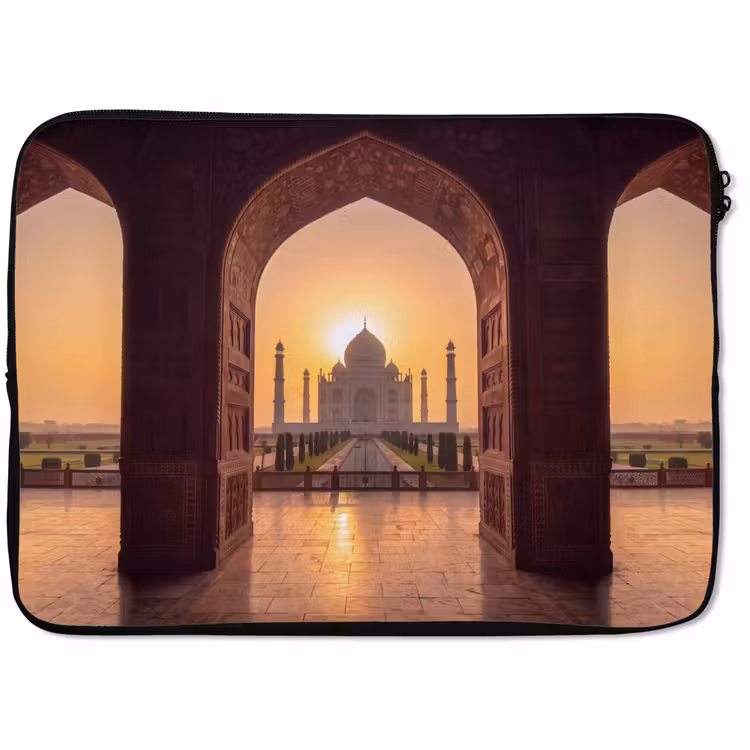 Laptophoes Monument - Zonsondergang - Goud — 1