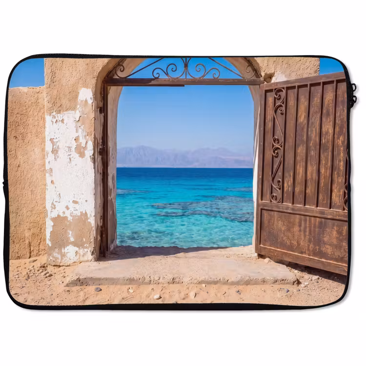 Laptophoes Poort - Zee - Natuur — 1