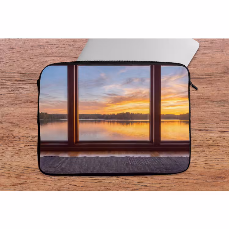 Laptophoes Raam - Meer - Natuur — 2
