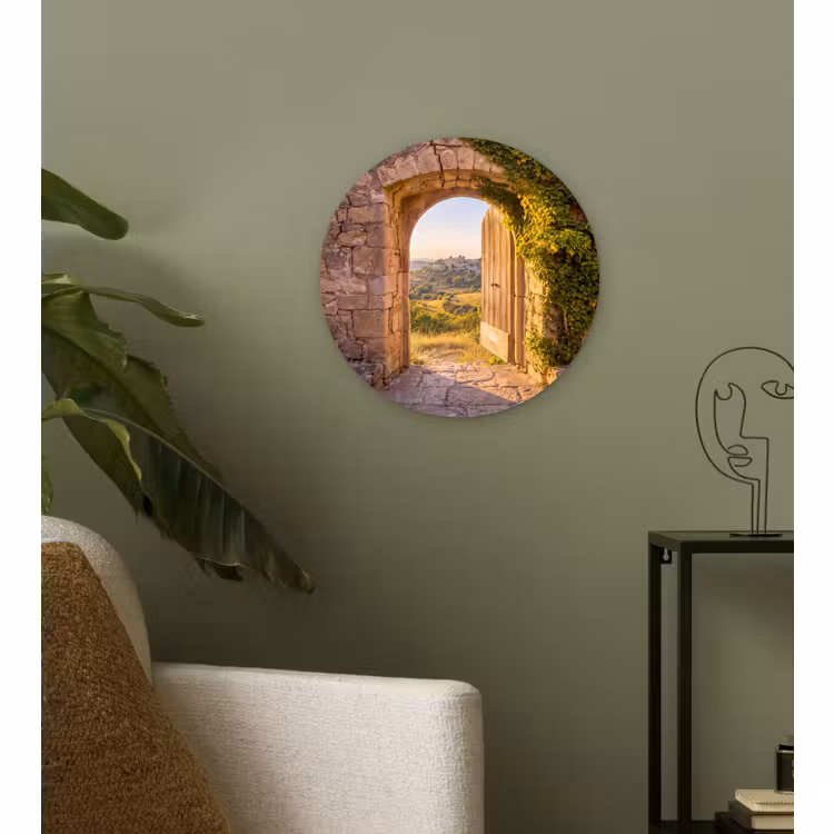 Muurcirkel glas - Architectuur - Landschap - Zonlicht — 3
