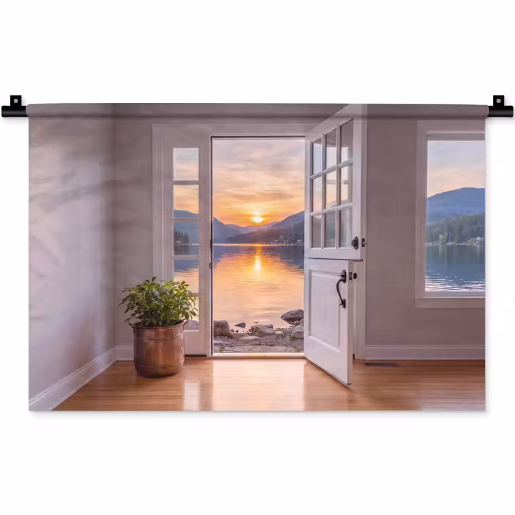 Wandkleed - Meer - Zonsondergang - Natuur — 1