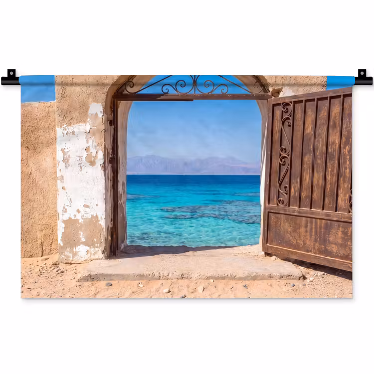 Wandkleed - Poort - Zee - Natuur — 1