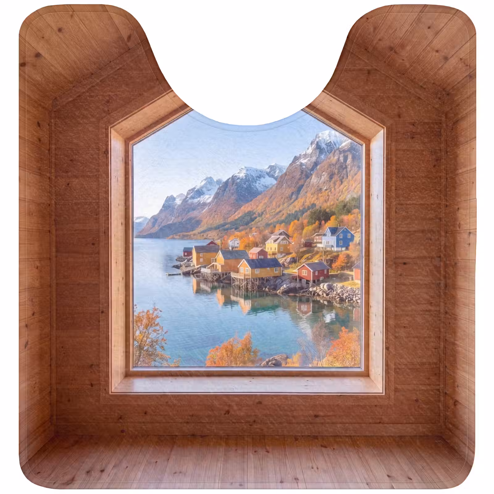 WC Mat - Uitzicht - Fjord - Herfst — 1