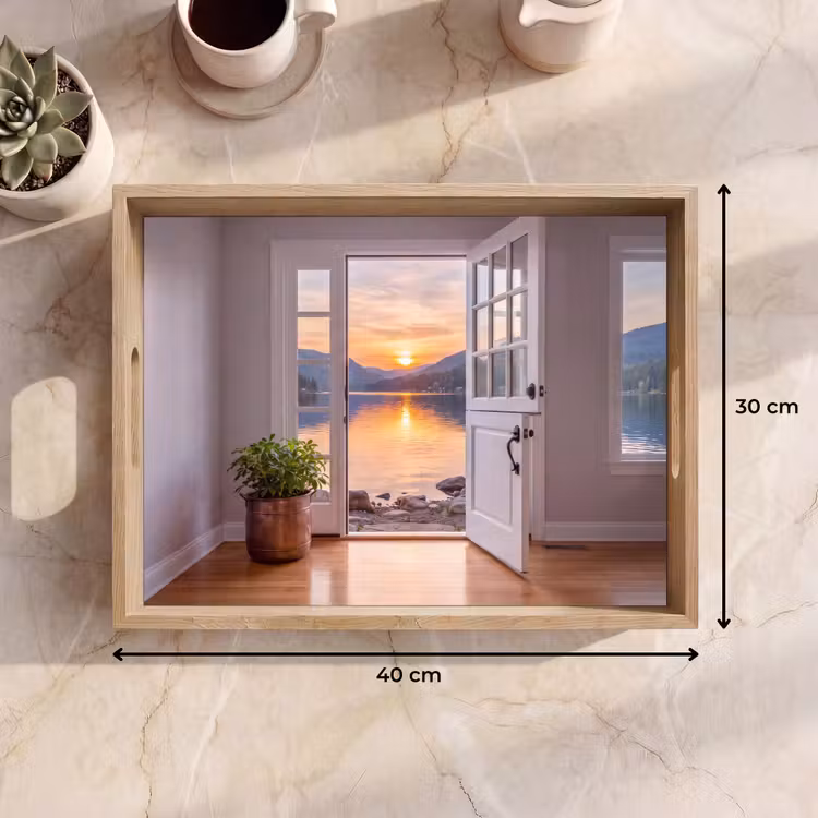 Dienblad - Meer - Zonsondergang - Natuur — 9