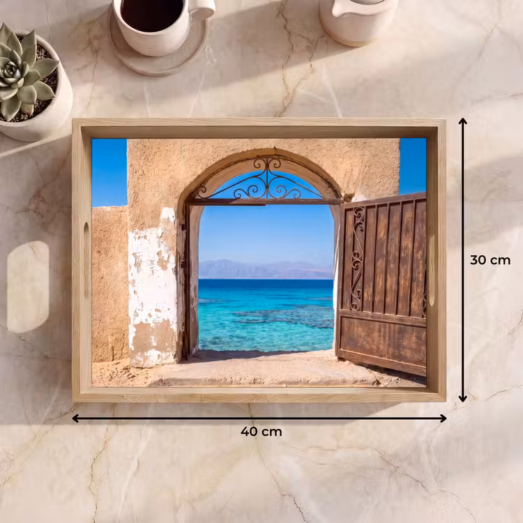 Dienblad - Poort - Zee - Natuur — 9