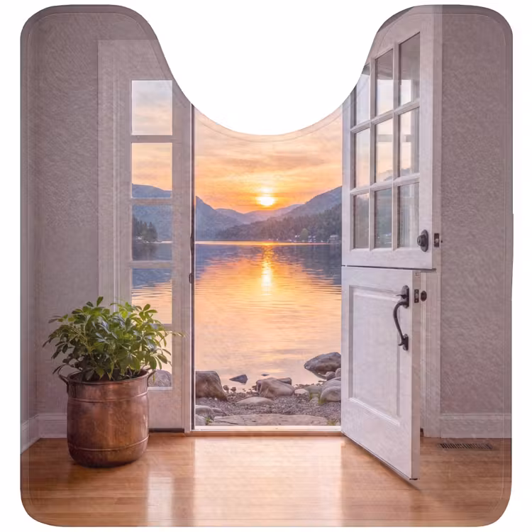 WC Mat - Meer - Zonsondergang - Natuur — 1