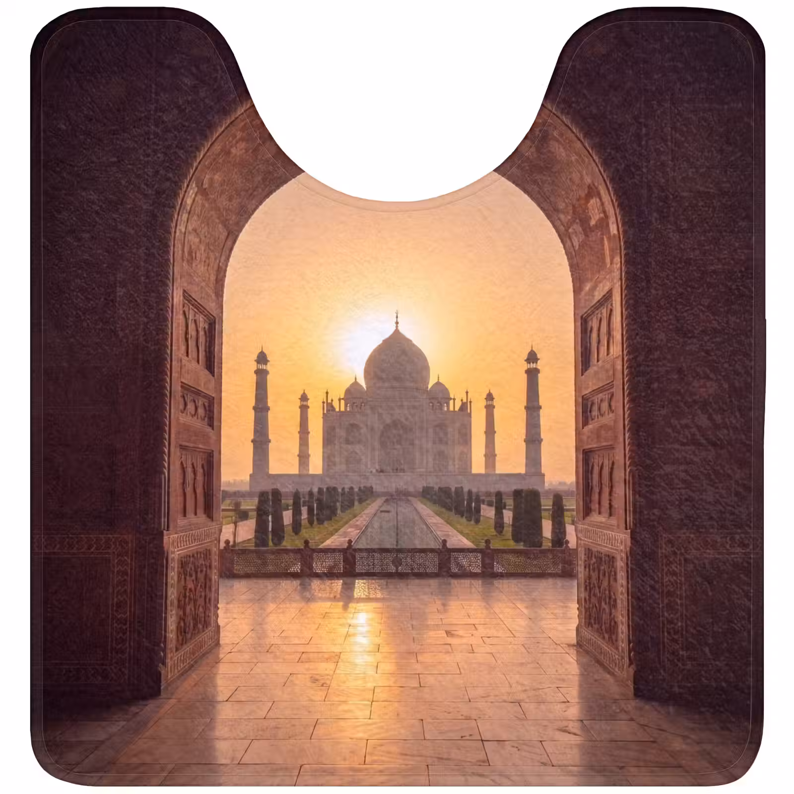 WC Mat - Monument - Zonsondergang - Goud — 1