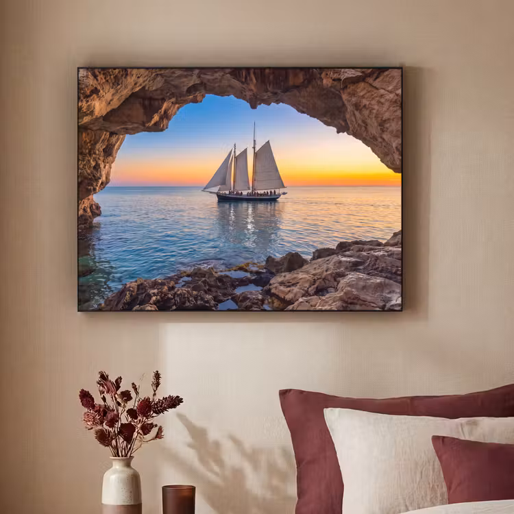 Art frame - Zeilboot - Zonsondergang - Zee — 3