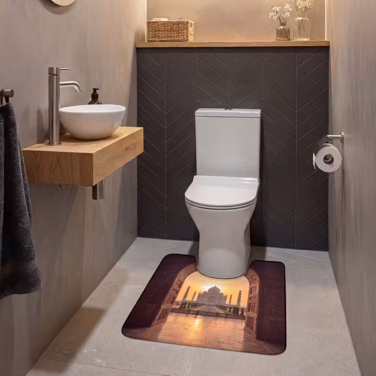 WC Mat - Monument - Zonsondergang - Goud — 2