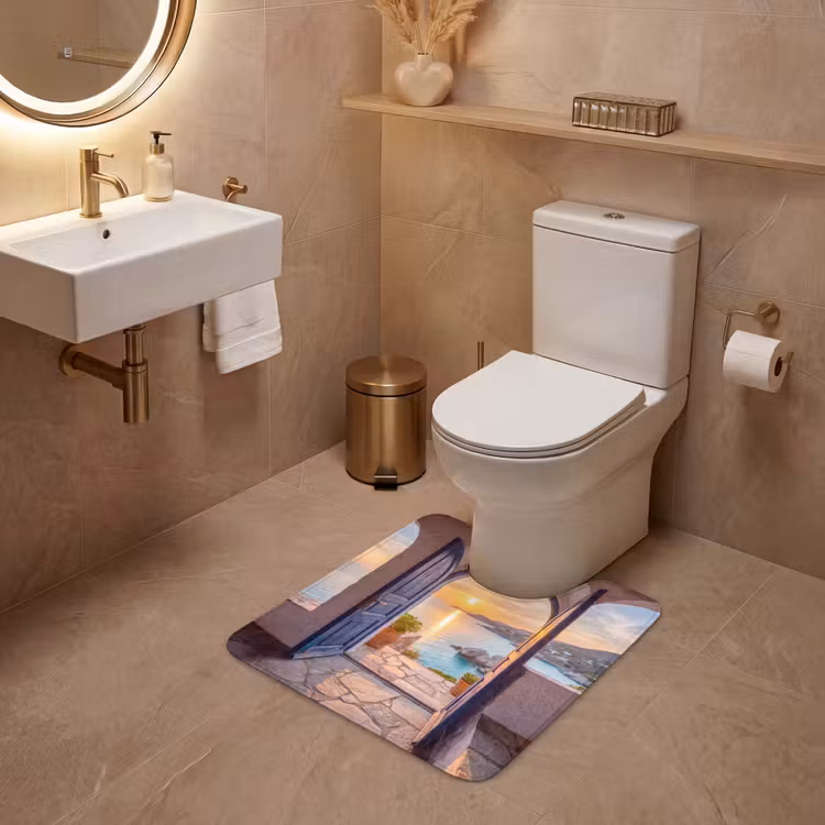 WC Mat - Open deur - Zee — 3