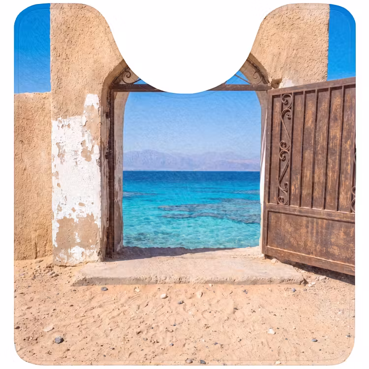 WC Mat - Poort - Zee - Natuur — 1