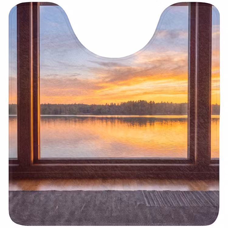 WC Mat - Raam - Meer - Natuur — 1