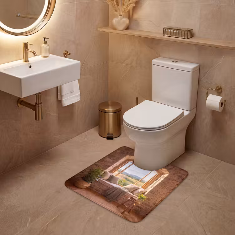 WC Mat - Vensterbank - Uitzicht - Natuur — 3