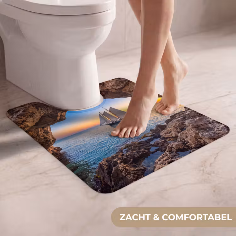 WC Mat - Zeilboot - Zonsondergang - Zee — 5