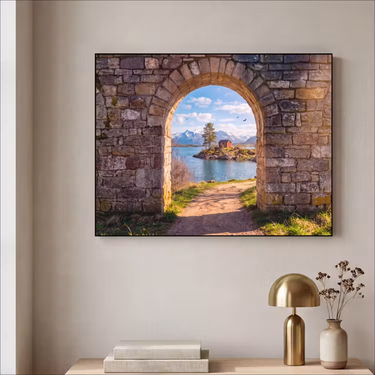 Art frame - Huis - Meer - Bergen — 5