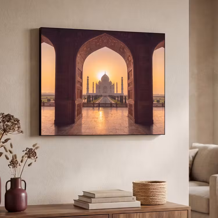 Art frame - Monument - Zonsondergang - Goud — 7