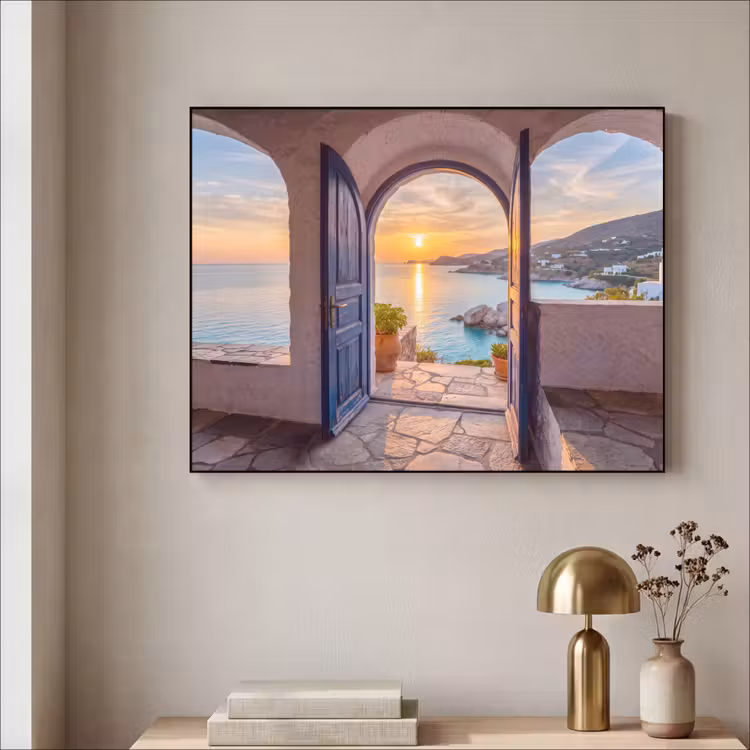 Art frame - Open deur - Zee — 5