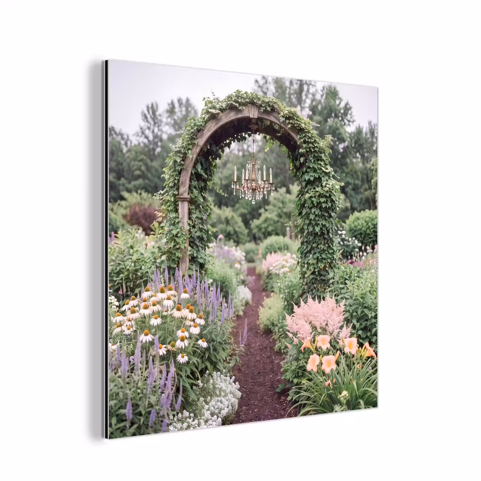 Aluminium schilderij - Boog - Tuin - Natuur — 1