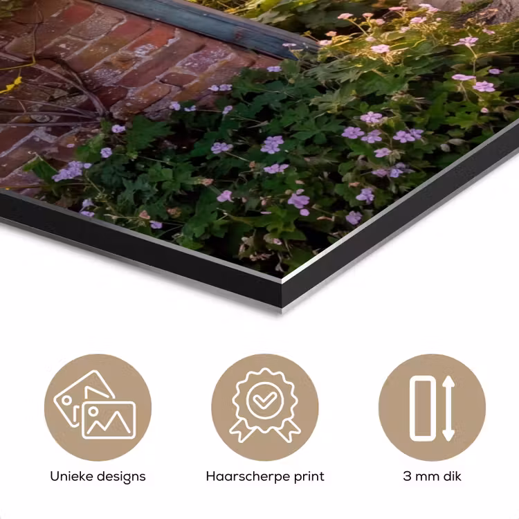 Aluminium schilderij - Deur - Tuin - Natuur — 7