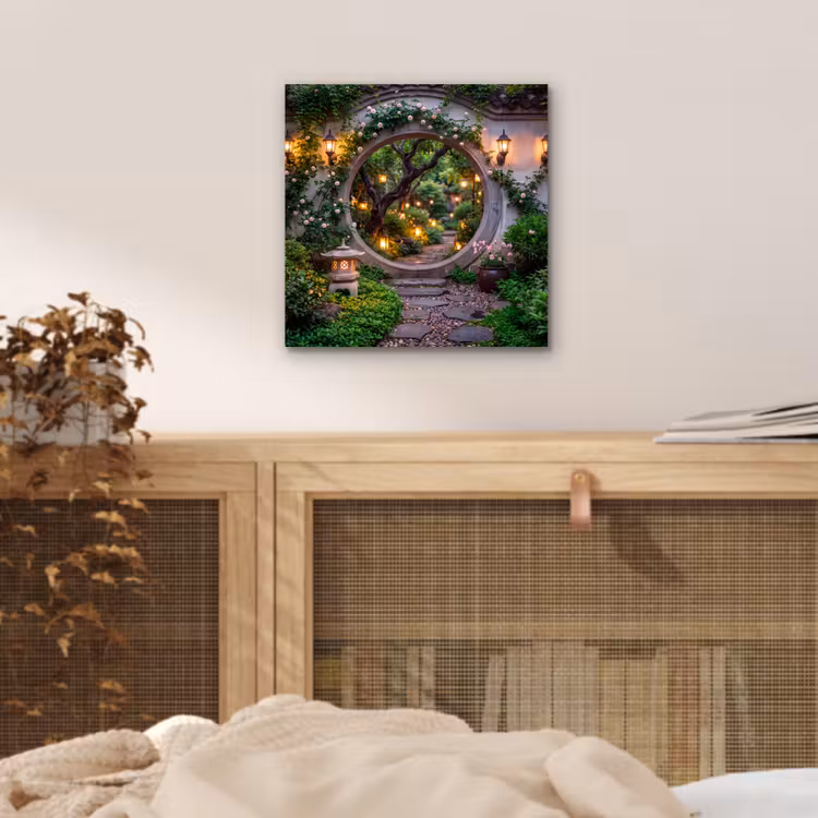 Aluminium schilderij - Poort - Tuin - Verlichting — 4