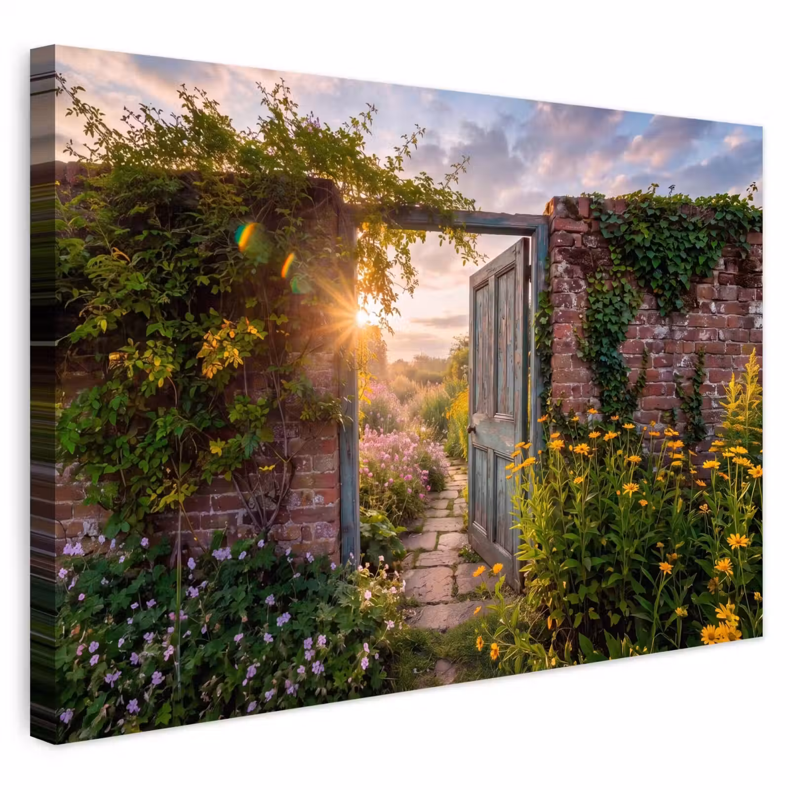 Buiten canvas - Deur - Tuin - Natuur — 1