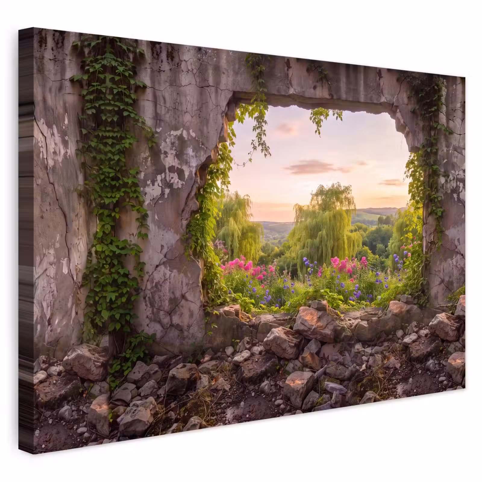 Buiten canvas - Muur - Natuur - Bloemen — 1