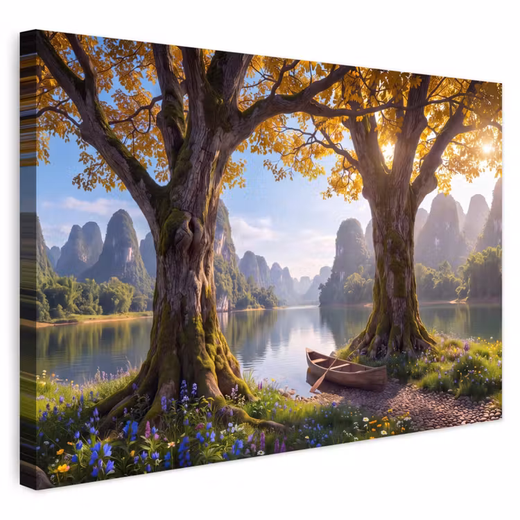 Buiten canvas - Natuur - Meer - Bergen — 1