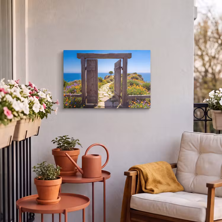 Buiten canvas - Poort - Pad - Zee — 3